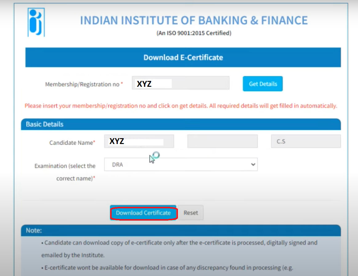 Download Certificate
